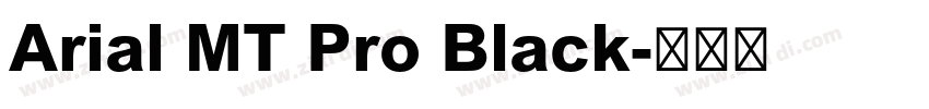 Arial MT Pro Black字体转换